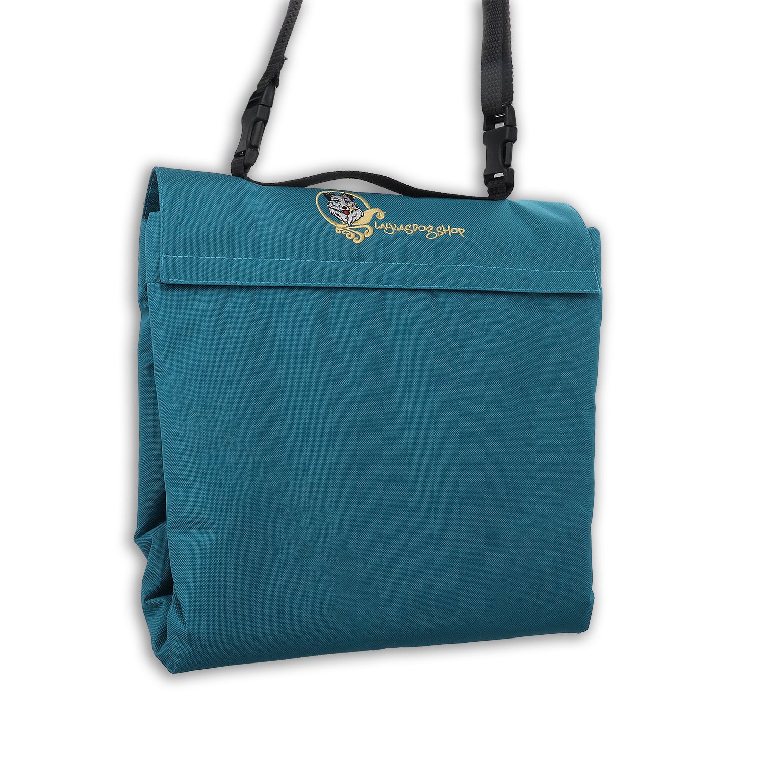 Faltbare Hundedecke petrol/grau in verschiedenen Größen