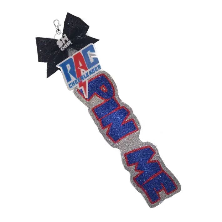 RAC Cheerleader SHCheer Glitzer Pin Me (Silber/Red/Blue)