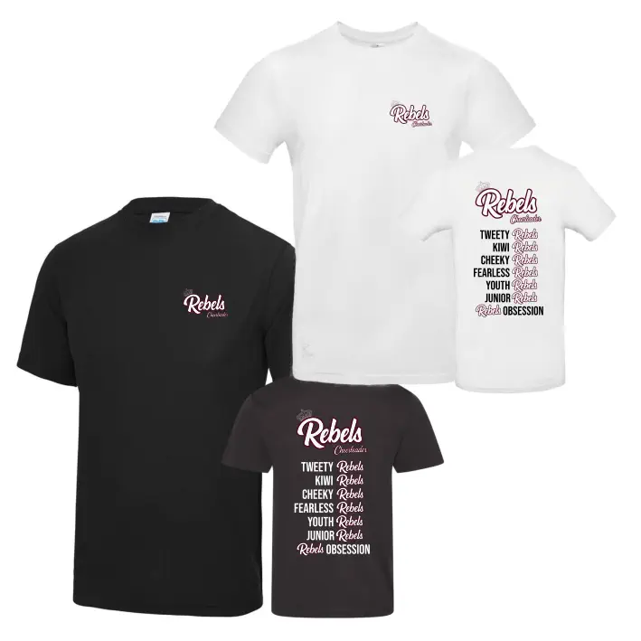 ASV Rebels Cheerleader Teams Shirt (Black/White)