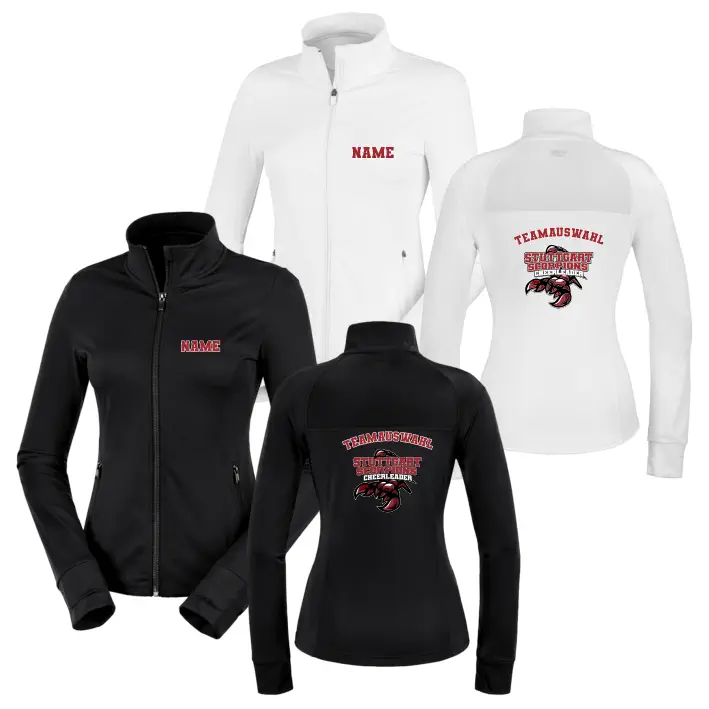 Stuttgart Scorpions Cheerleader Women’s Fitness Jacke (Black/White)