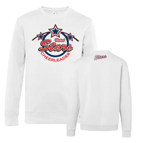 Stars King Crew Neck Pullover (White)