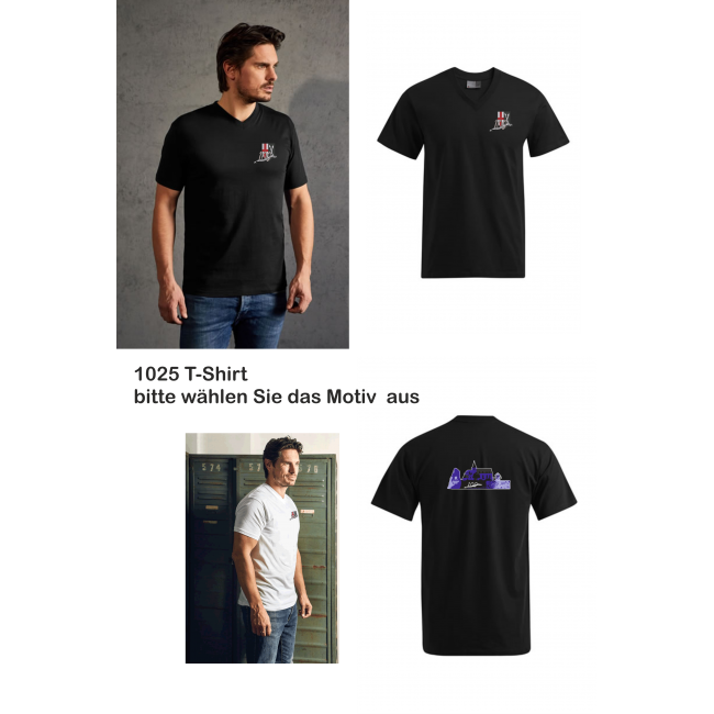 MEN Basic V-Neck T-Shirt TUS St. Sebastian bedruckt oder gestickt