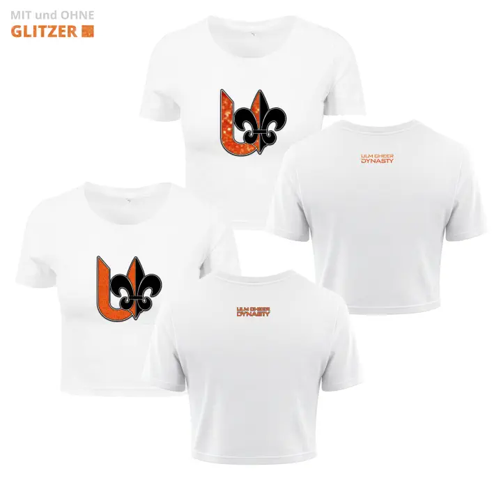 Ulm Cheer Dynasty Cropped Shirt (Black/White)