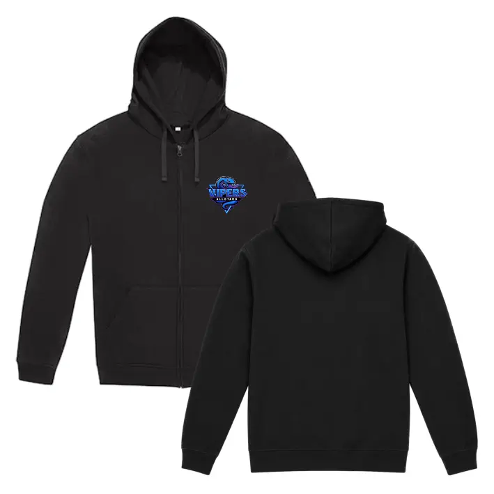 Vipers Allstars Hooded Zip Jacke (Black)