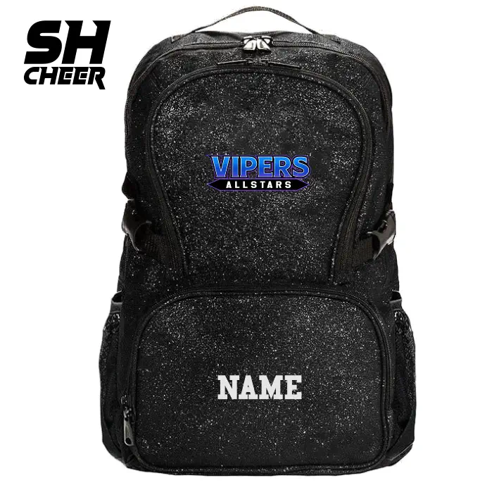 Vipers Allstars SHCheer Glitter Backpack (Black)