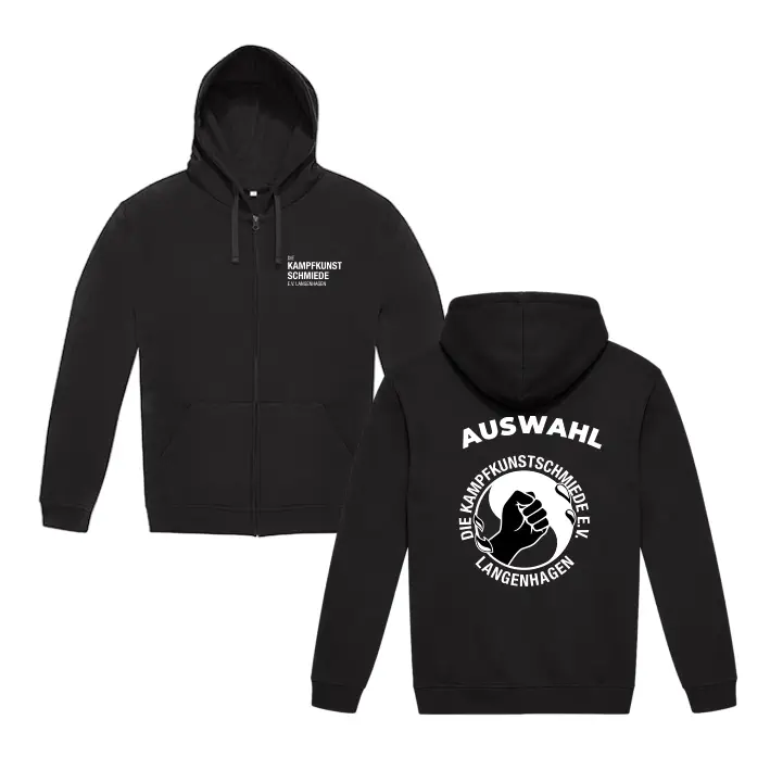 Kampfkunstschmiede VIP Hooded Zip Jacke (Black)