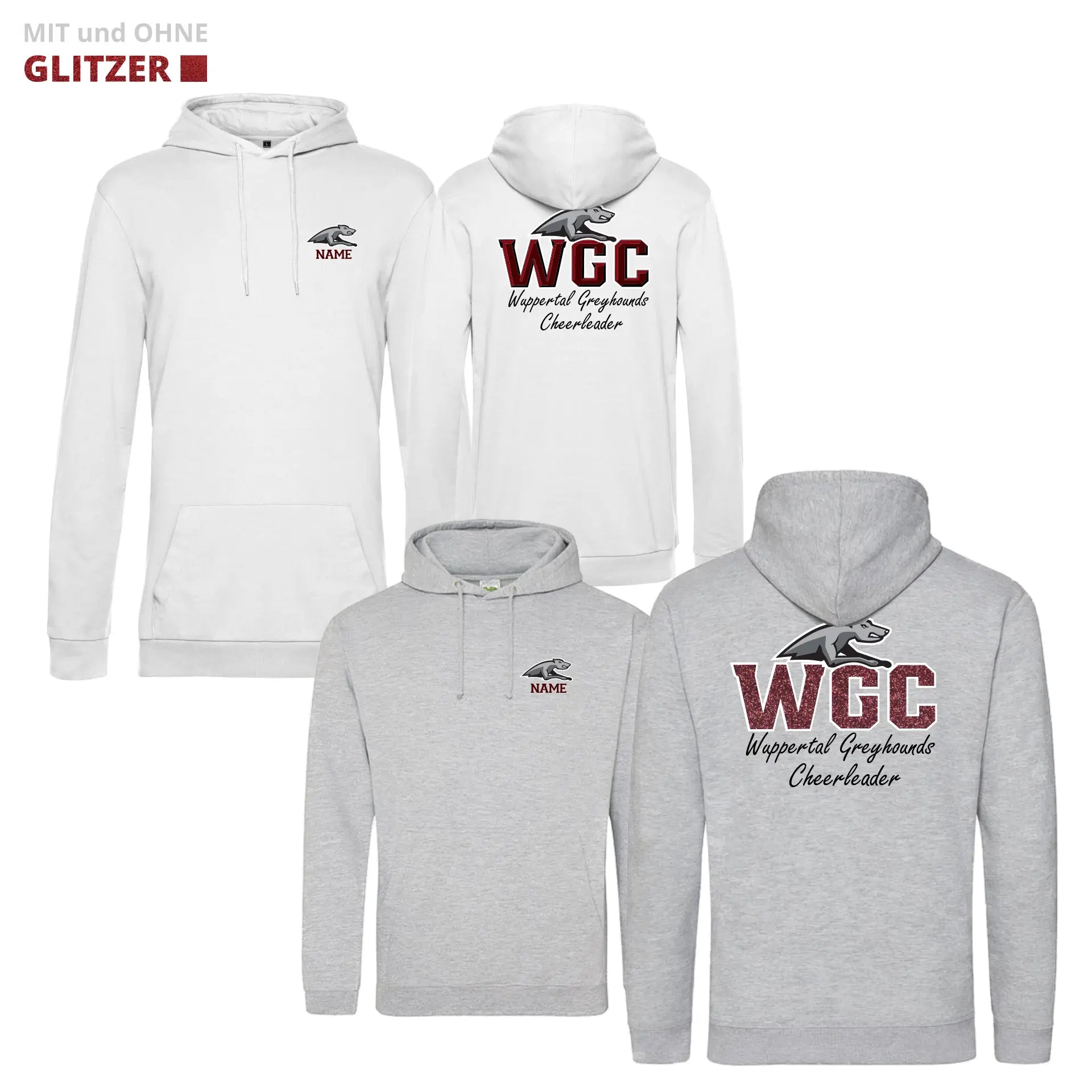 WGC Hoodie (White/Heather Grey)