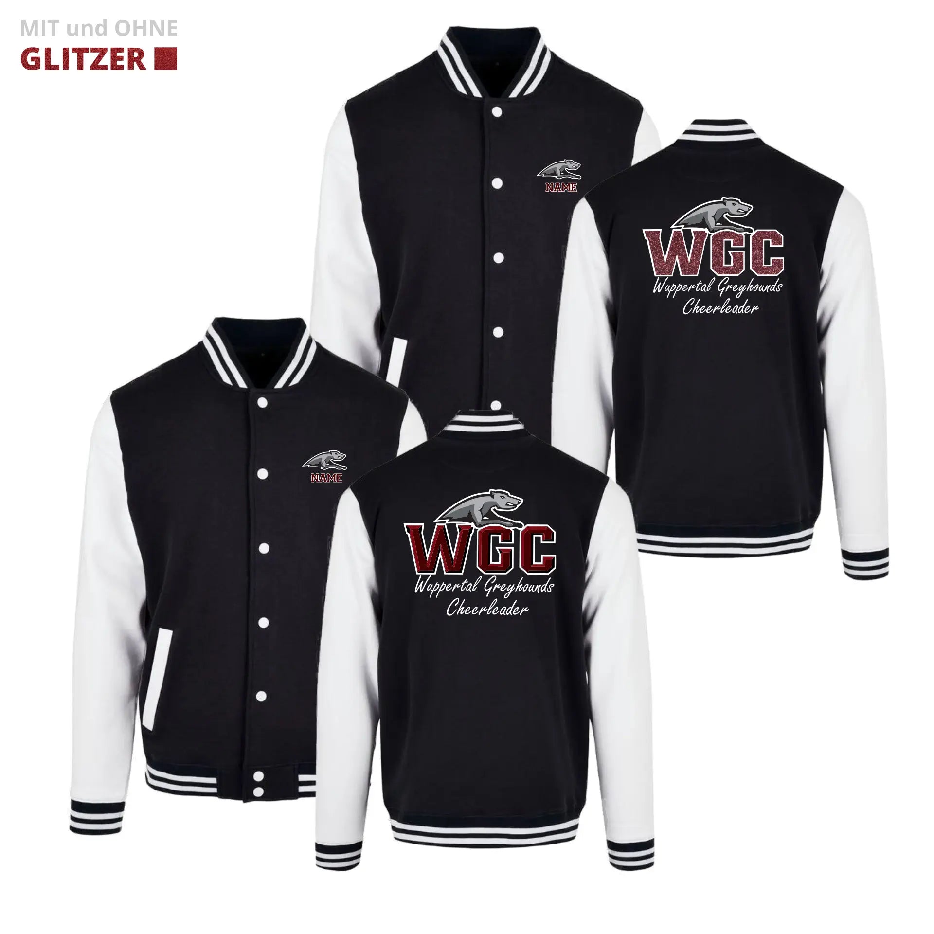 WGC Collegejacke (Black/White)