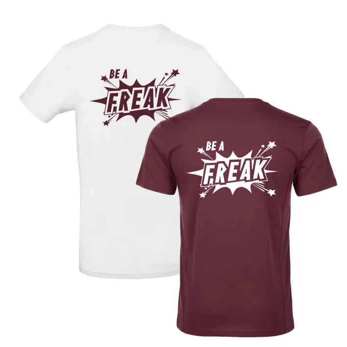 Freaks Cheerleader Shirt (Black/White/ Burgundy)