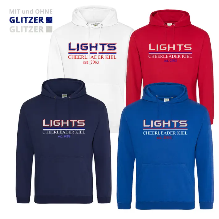 Lights Cheerleader Hoodie (Royal Blue/White/Red/Navy)