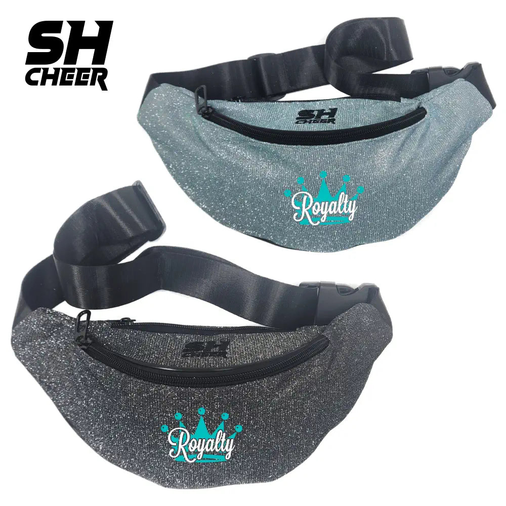 Royalty Cheer Berlin SHCheer Glitzer Belt Bag V2 - Black/Turquoise