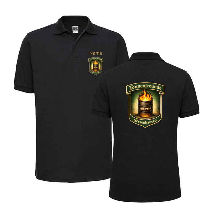 Tonnenfreunde Sessenhausen Poloshirt (Deep Black)