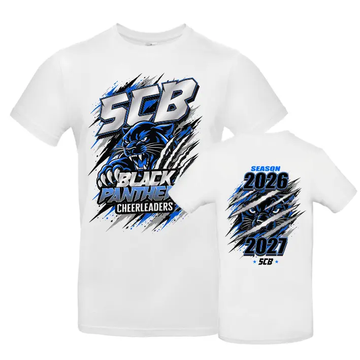 Black Panthers Cheerleader Shirt (White)