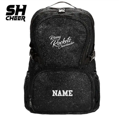 Rising Rockets Cheerleader SHCheer Glitzer Backpack (Red)
