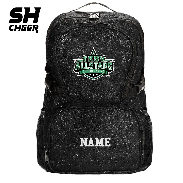 TSKV Allstars SHCheer Glitter Backpack (Black)