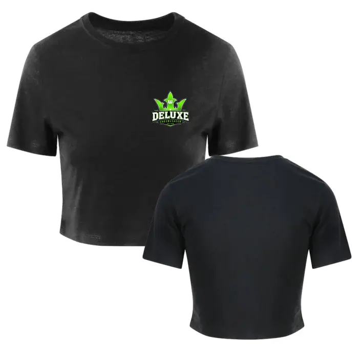 VFL Wolfsburg Deluxe Cheerleader Cropped Shirt (Solid Black)