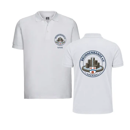 Brunnenbande Krümmel Polo (Sky Blue/White)