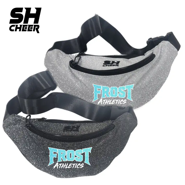 FROST Athletics Cheerleader SHCheer Glitzer Belt Bag V2 (Black/White)