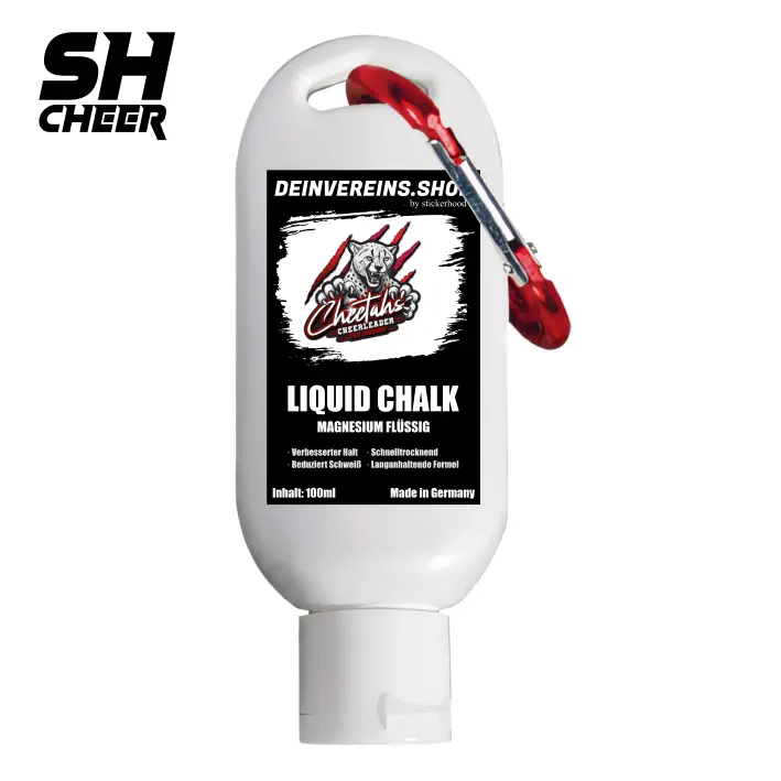 Cheetahs Cheerleader SHCheer Liquid Chalk Flüssigkreide 100ml mit Karabiner