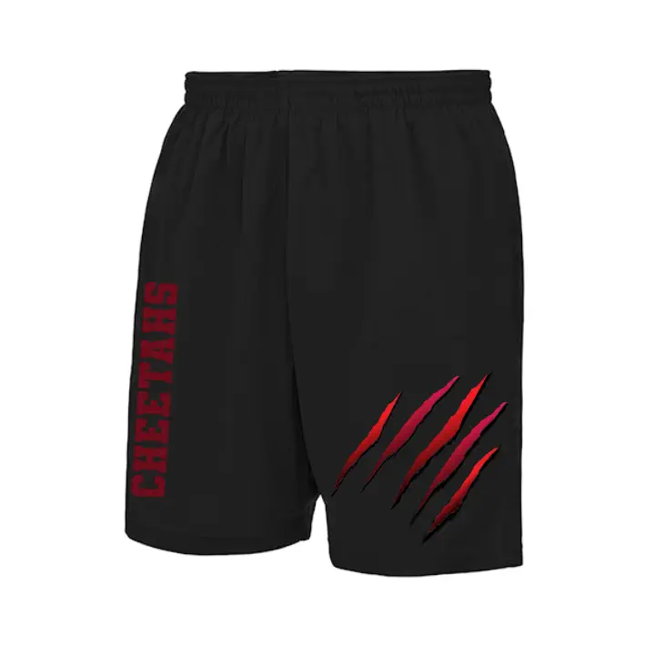 Cheetahs Cheerleader Shorts (Black)