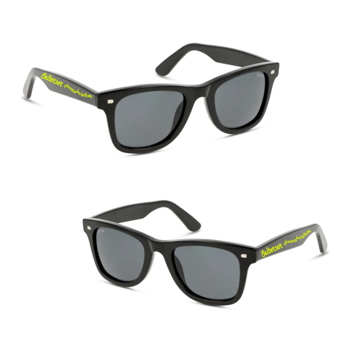 Selterser Hurrakrischer Sonnenbrille (Black/Black verspiegelt)
