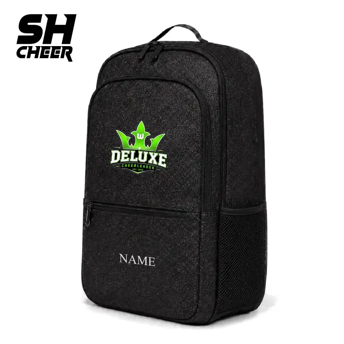 VFL Wolfsburg Deluxe Cheerleader SHCheer Compact Glitter Backpack (Black)