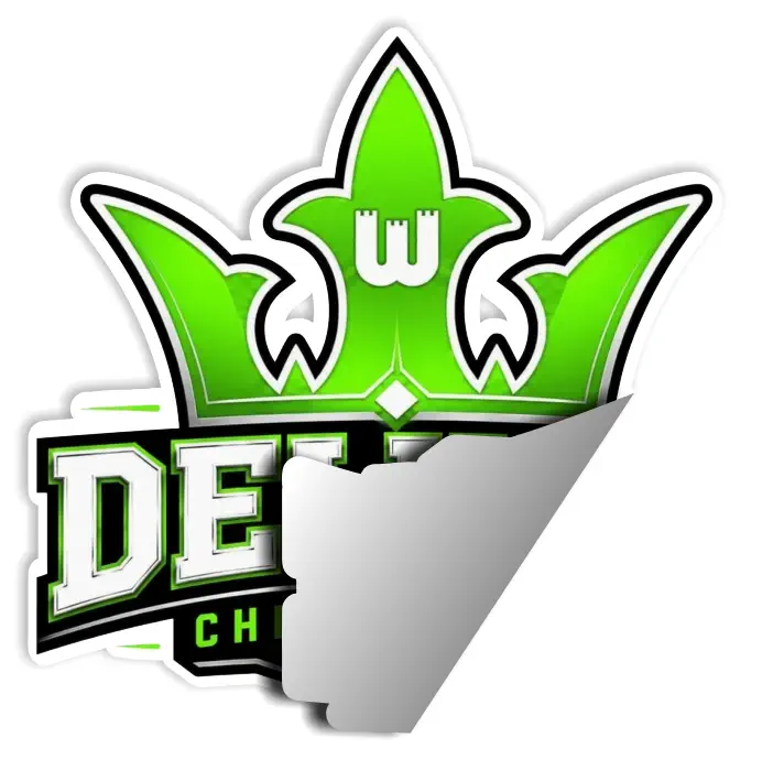 VFL Wolfsburg Deluxe Cheerleader Logo Sticker 10CM (5x)