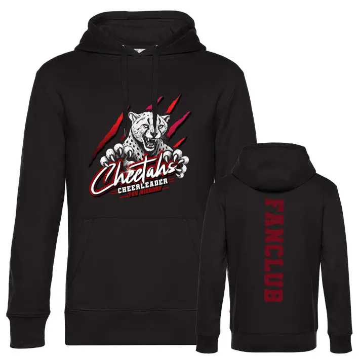 Cheetahs Cheerleader Fanclub Hoodie (Deep Black)