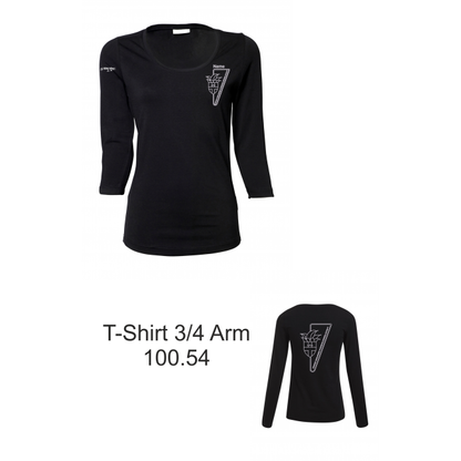 WOMAN 3/4 Sleeve Stretch Tee GKKG bestickt