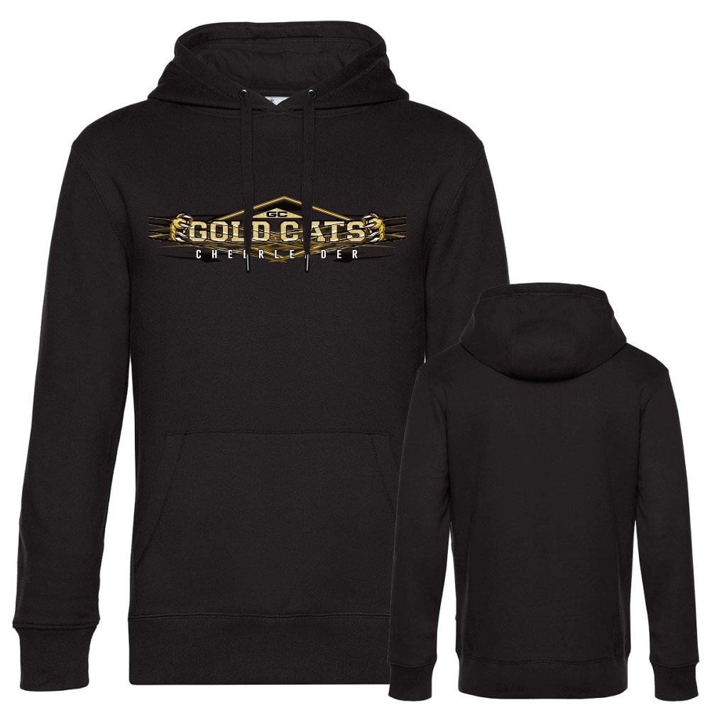 Gold Cats Hoodie (Deep Black)