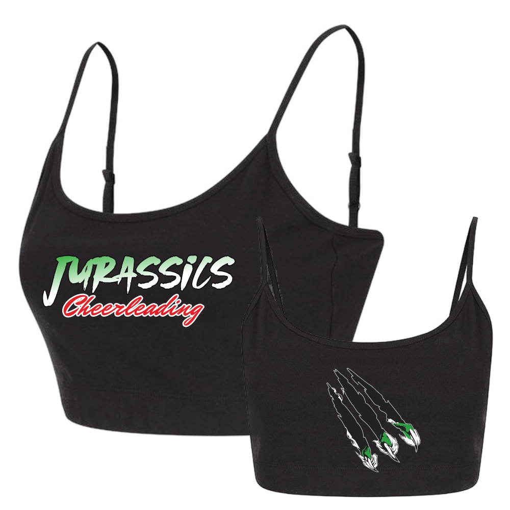 Jurassics Cheerleading Cropped Top (Black)
