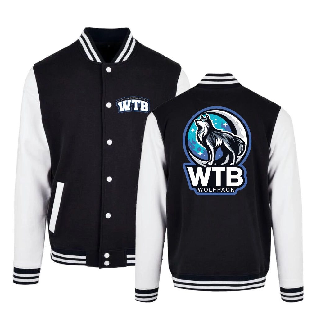 Wolfpack Cheerleading Collegejacke (Jet Black/White)