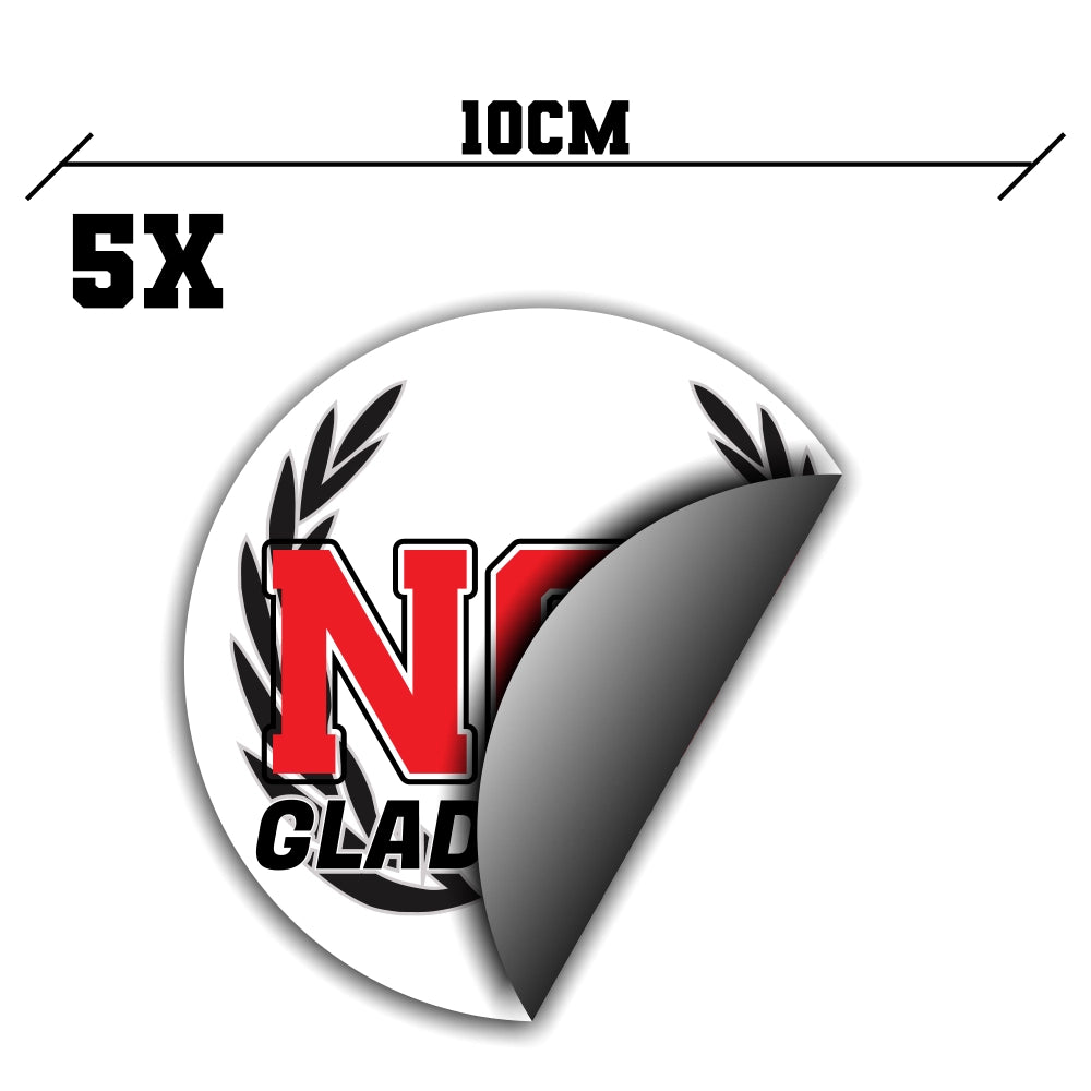 Neuss Gladiators Cheerleader 5x Sticker 10cm
