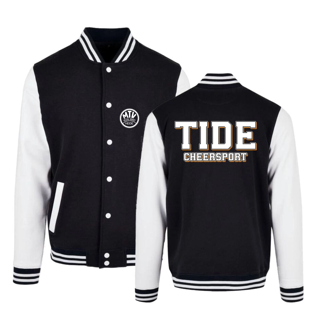 Tide Cheersport Heide Collegejacke (Jet Black/White)
