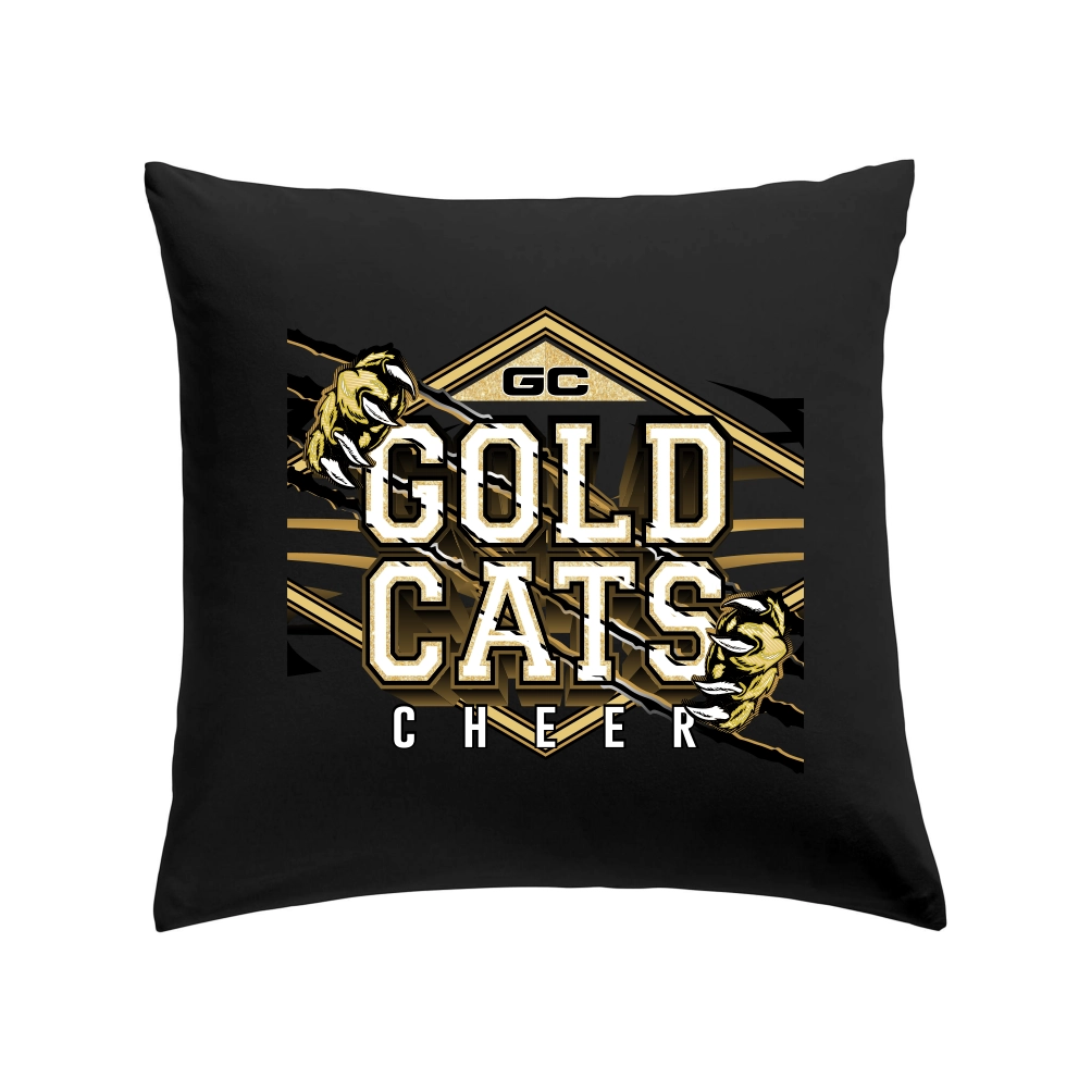 Gold Cats Kissen (Black)
