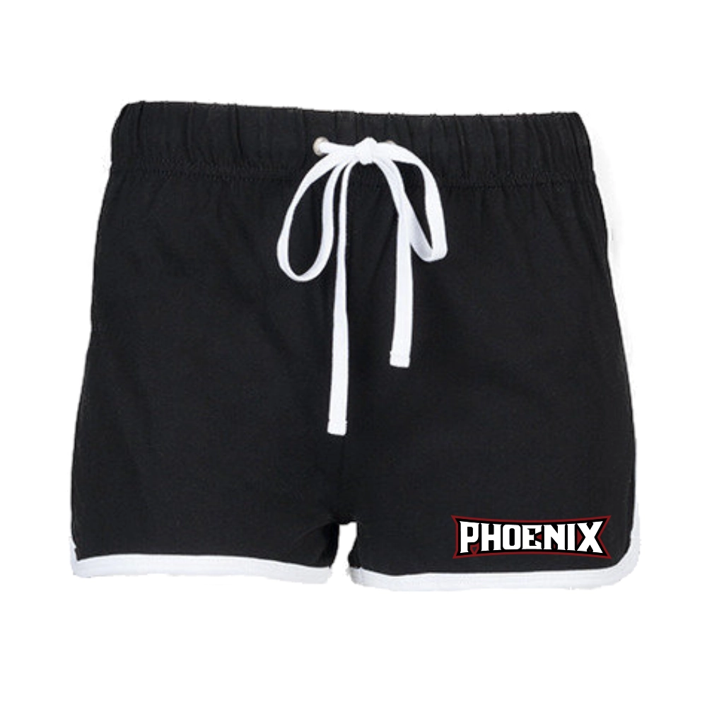 Phoenix Cheerleader Retro Shorts (Black/White)