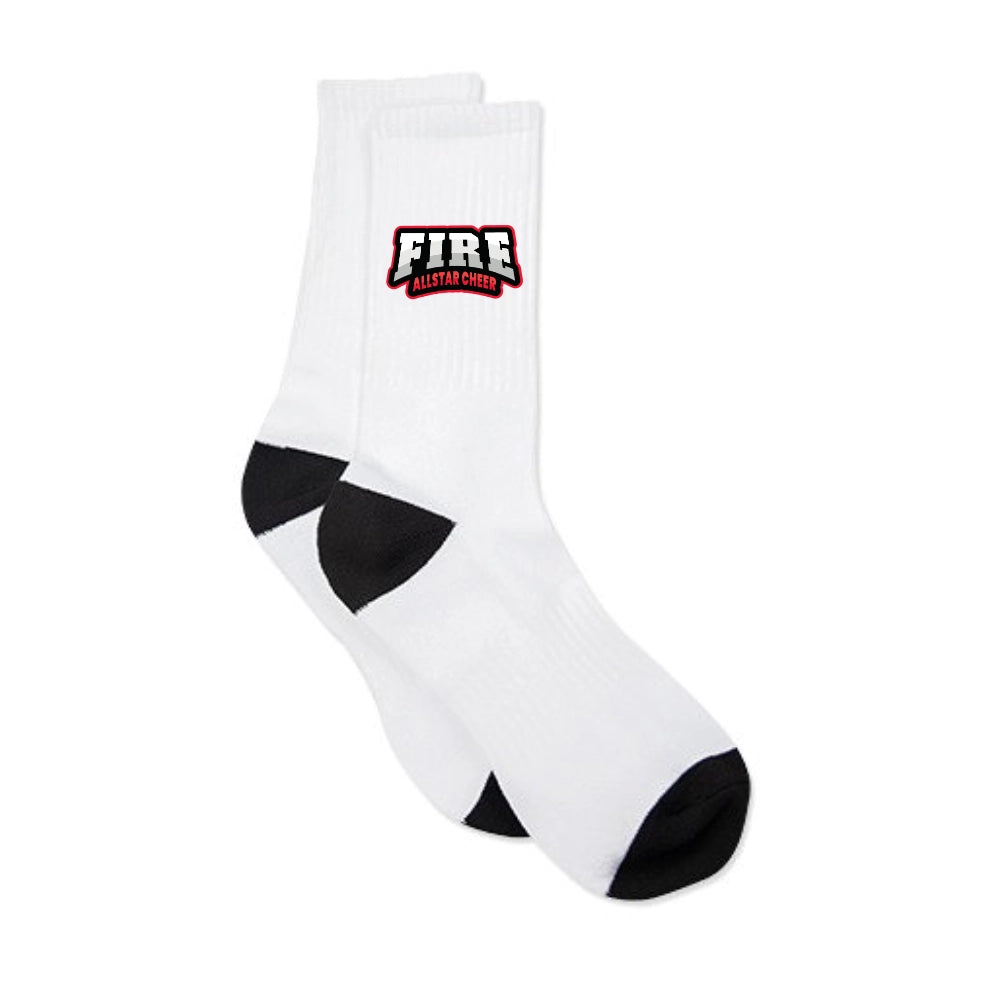 Fire Allstar Cheer Socken (Weiss/Schwarz)