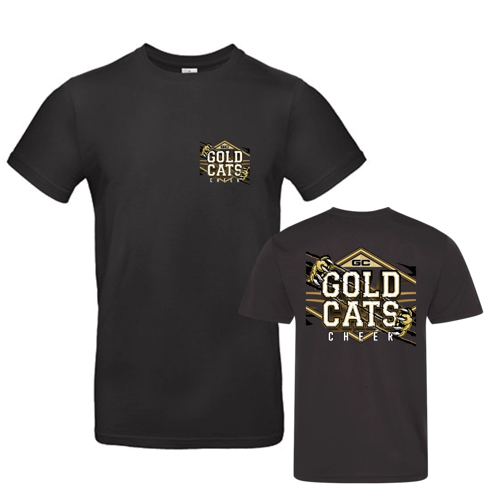 Gold Cats T-Shirt (Black)