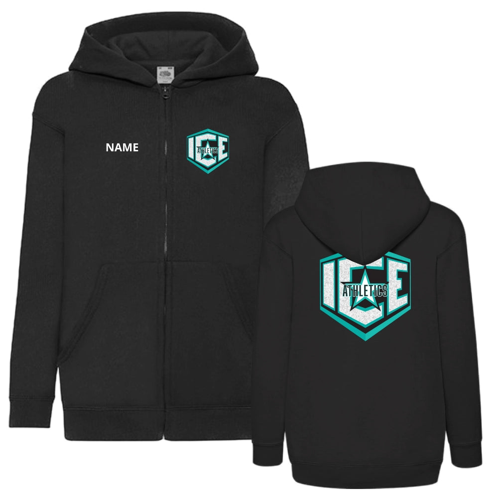 ICE Athletics Glitzer Hooded Sweatjacke (Black)