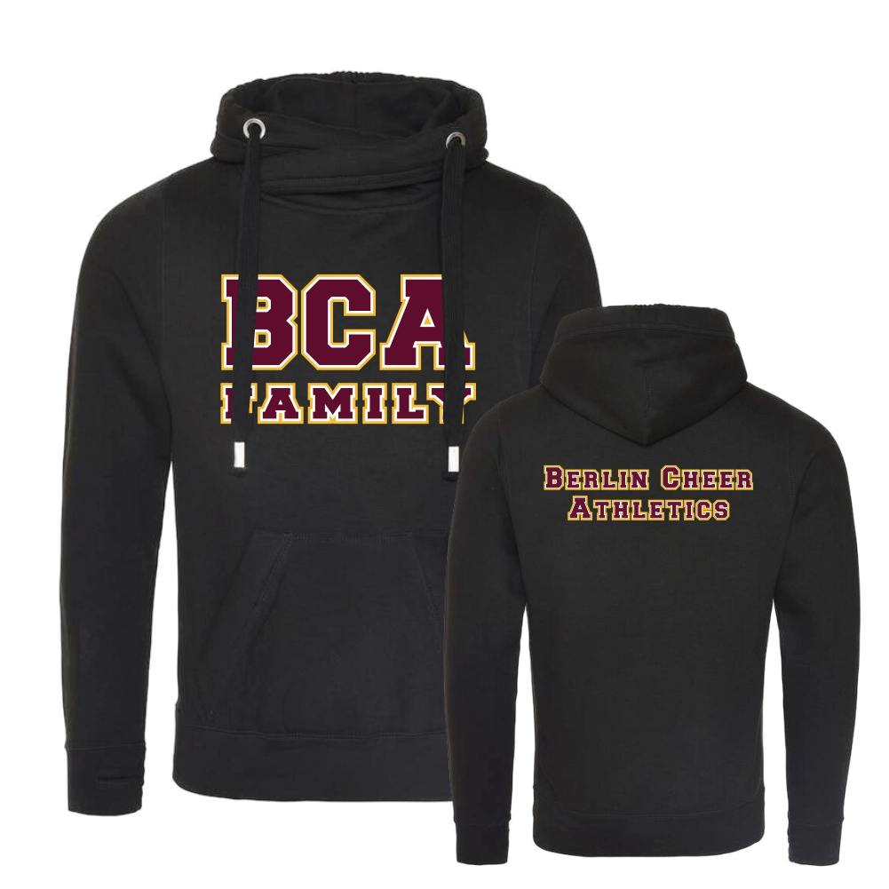 Berlin Cheer Athletics Cross Neck Hoodie (Jet Black)