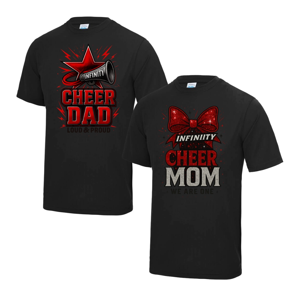 Infinity Cheer Allstars Family Shirt (Black)