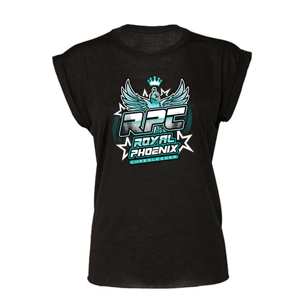 Royal Phoenix Women’s Muscle Tee (Black)