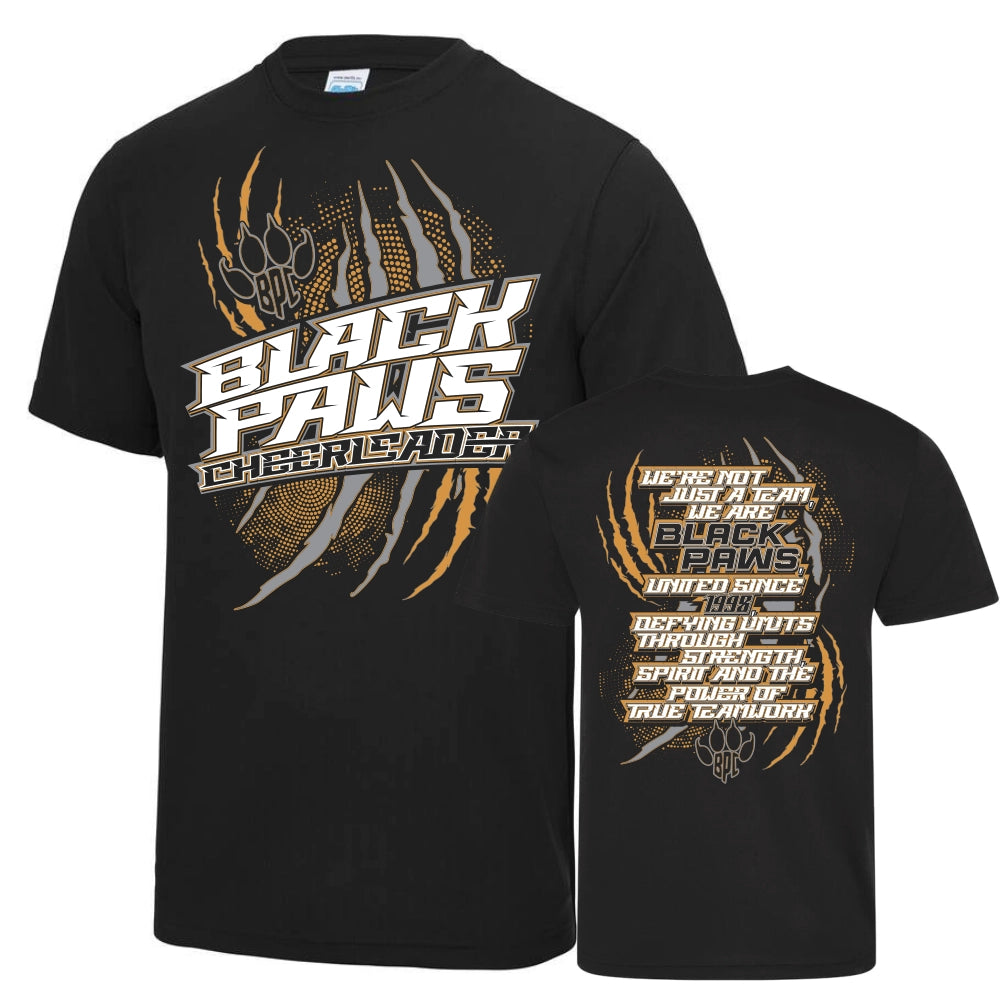 Black Paws Cheerleader Seasonshirt 25/26 (Black)