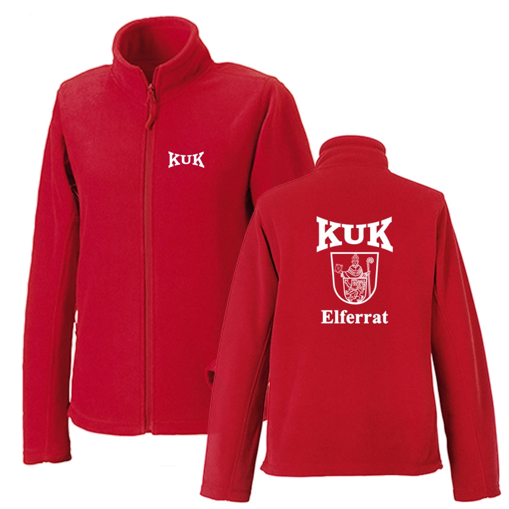 KUK Bendorf "Elferrat" Fleecejacke mit Stick (Classic Red)