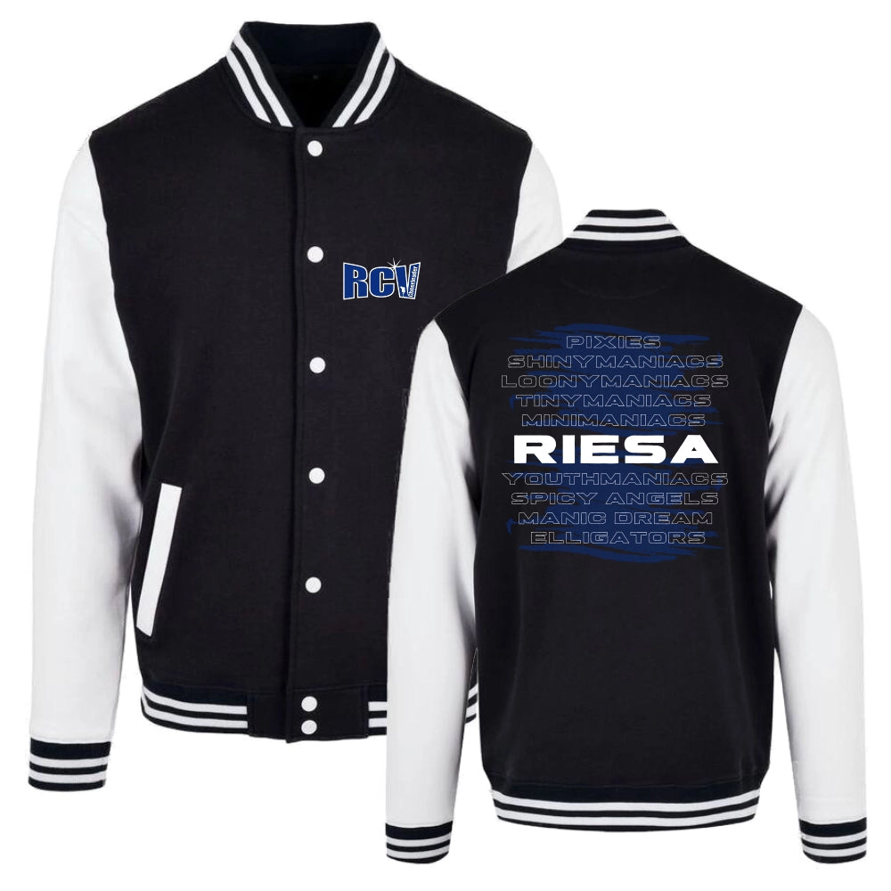 RCV Team Collegejacke (Black/White)