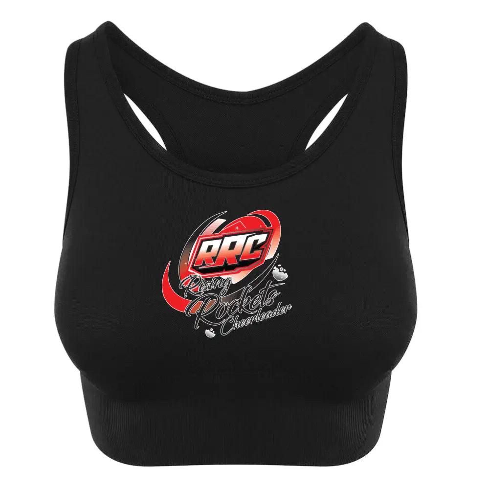 Rising Rockets Cheerleader Sporttop/Bra (Black)