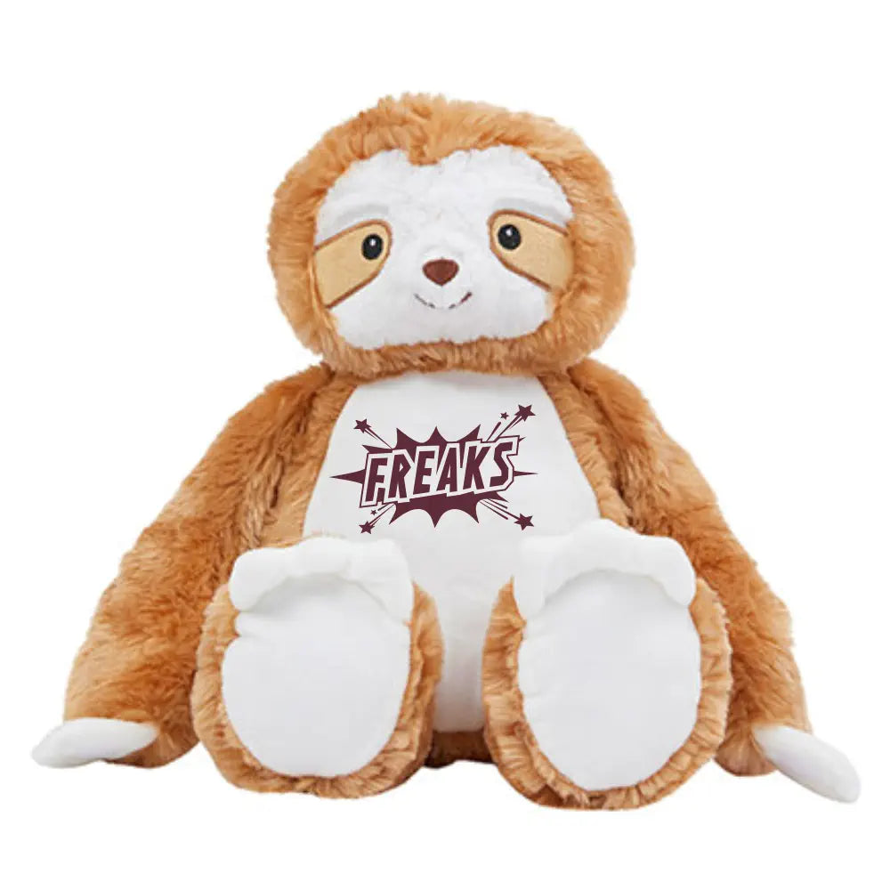 Freaks Cheerleader Plüschtier Faultier mit Shirt (Brown)