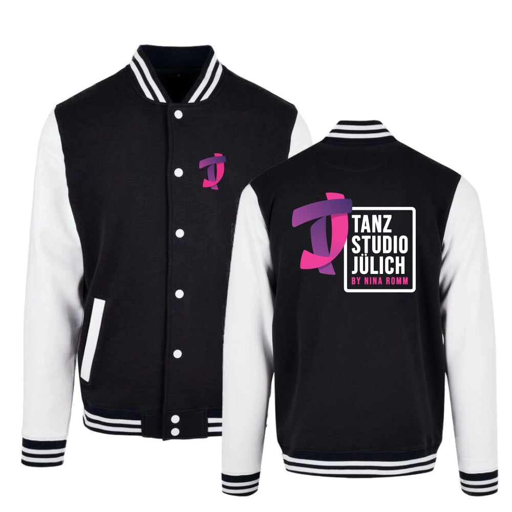 Tanzstudio Jülich Collegejacke (Jet Black/White)