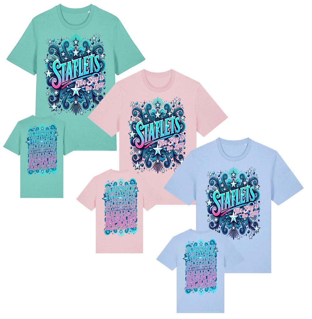 Starlets Seasonshirt 2025/2026 (Blue Soul/Cotton Pink/Pool Blue)