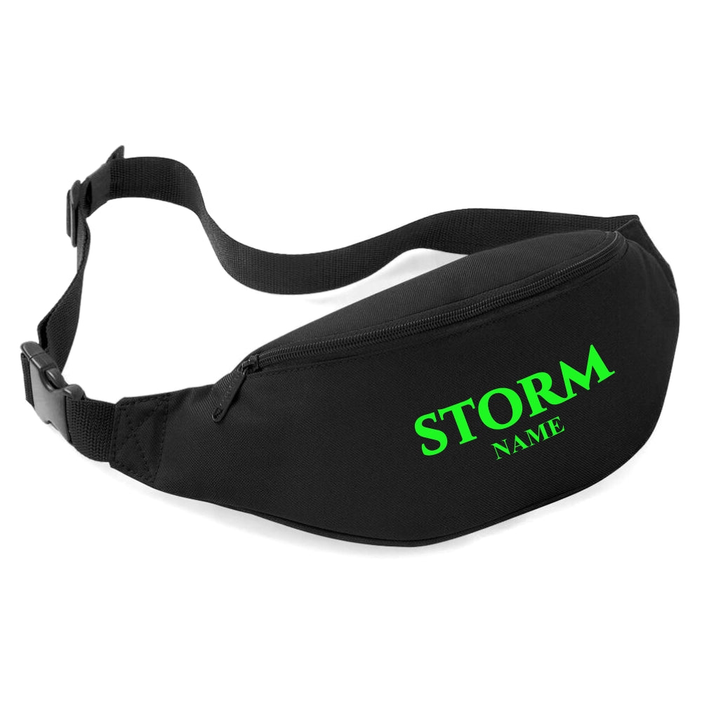 Green Storm Belt Bag (Black)